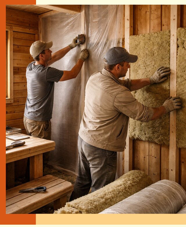 Утепление бани изнутри в Чусовой качественно и недорого